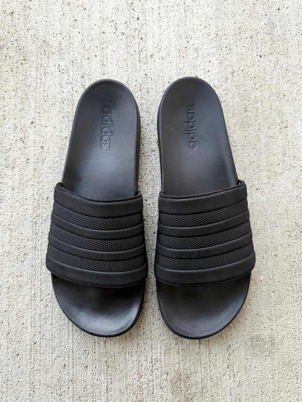 Adidas Adilette Cloudfoam Plus Mono Slides size 13
